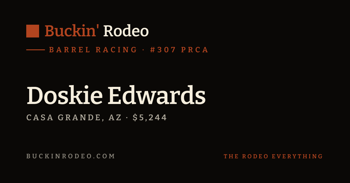 Doskie Edwards · Buckin' Rodeo